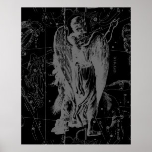 Virgo Constellation Hevelius 1690  Poster