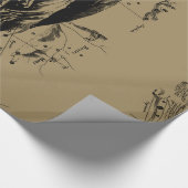 Virgo Constellation Hevelius Etching Style Cadeaupapier (Hoek)