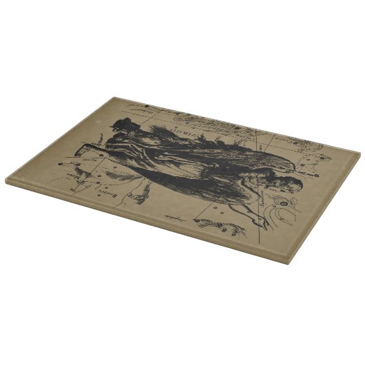 Virgo Constellation Hevelius Etching Style Snijplank (Hoek)