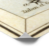 Virgo Constellation Map (1825) Poster (Hoek)