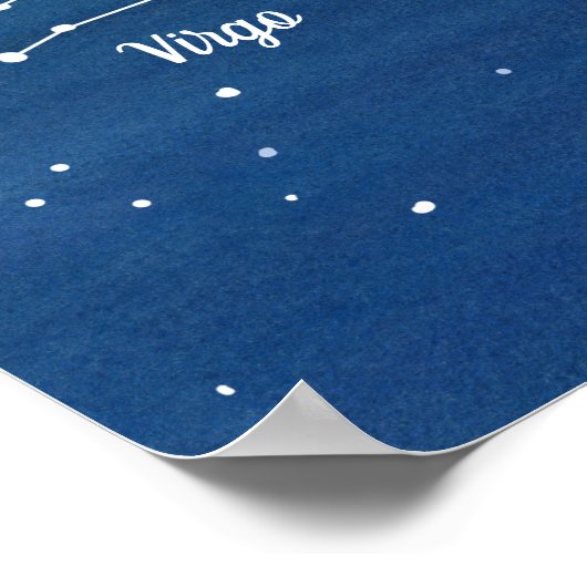 Virgo Constellation Stars Night Sky Poster (Hoek)