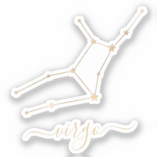 Virgo Constellation Sticker (Voorkant)
