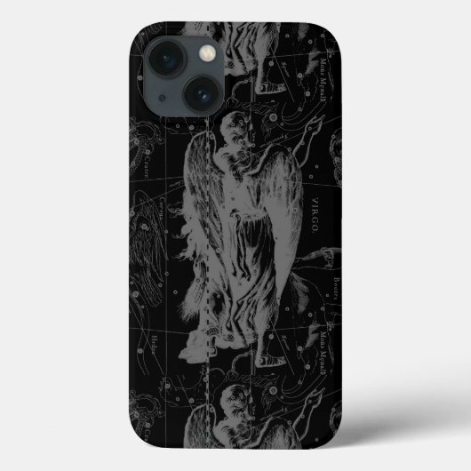Virgo Constellation Zodiac Map Hevelius 1690 Case-Mate iPhone Case (Achterkant)