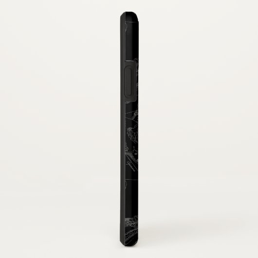 Virgo Constellation Zodiac Map Hevelius 1690 Case-Mate iPhone Case (Achterkant/rechts)