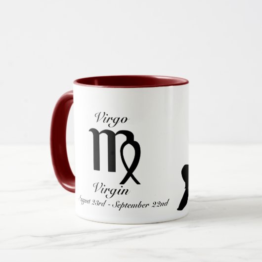 Virgo Constellation/Zodiac Mok (Voorkant links)