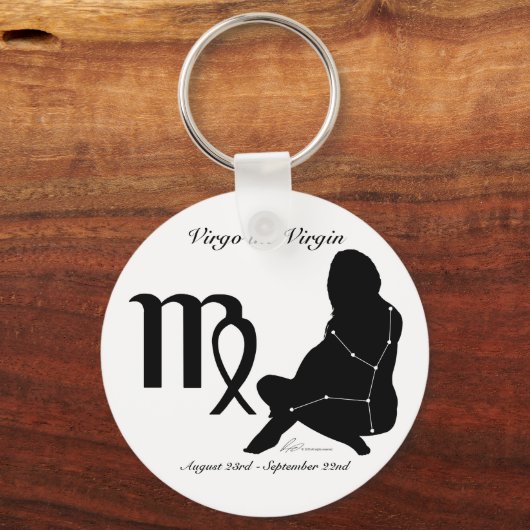 Virgo Constellation/Zodiac Sleutelhanger (Voorkant)