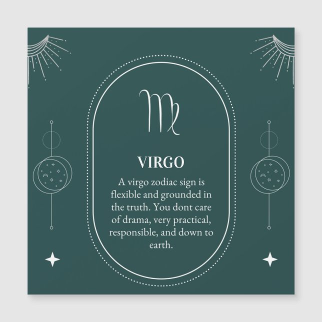 Virgo customize name 12 signs of the Zodiac  (Voorkant)