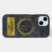 Virgo Dark Zodiac Astrologie: Zwart en Goud Case-Mate iPhone Case (Achterkant (horizontaal))