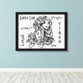 Virgo: de dierentuin van de maagd canvas afdruk (Insitu (Houten vloer))