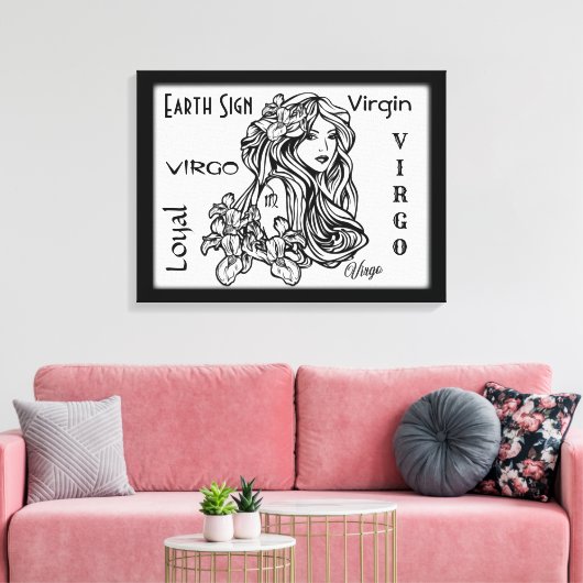Virgo: de dierentuin van de maagd canvas afdruk (Insitu (Woonkamer))