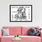 Virgo: de dierentuin van de maagd canvas afdruk (Insitu (Woonkamer))