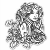 Virgo de dierentuin van de maagd sticker (Voorkant)