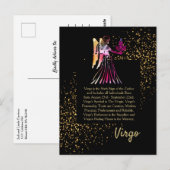 Virgo de Maagd Briefkaart (Voorkant / Achterkant)