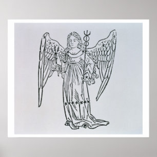 Virgo (de Maagd) is een illustratie uit de 'Poeti' Poster