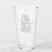 Virgo de maagd Zodiac Glas (Achterkant)