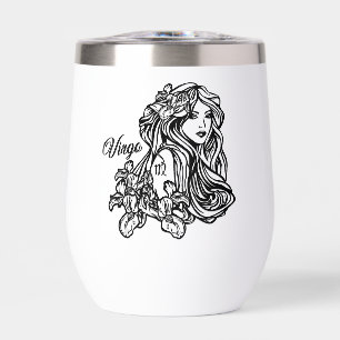 Virgo de maagd Zodiac Glass