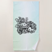 Virgo de maagd Zodiac Green Strandlaken (Voorkant)