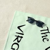 Virgo de maagd Zodiac Green Strandlaken (In situ)