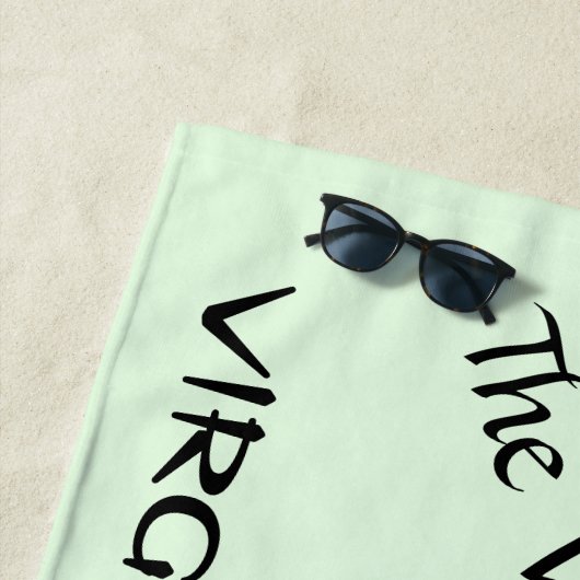 Virgo de maagd Zodiac Green Strandlaken (In situ)