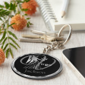 Virgo ♍ de Maagd - Zodiac Sign Sleutelhanger (Zijkant)