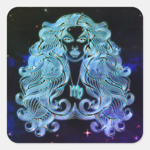 virgo de maagdelijke zodiale stickers