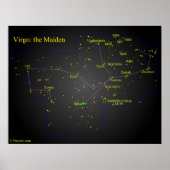 Virgo de Maiden Constellation Poster (Voorkant)