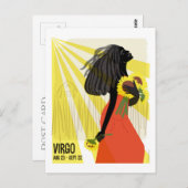 Virgo de Maiden Zodiac Briefkaart (Voorkant / Achterkant)
