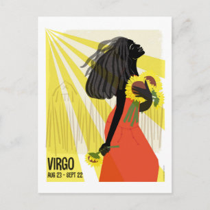 Virgo de Maiden Zodiac Briefkaart
