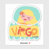Virgo de Maiden Zodiac Contour Sticker (Vel)