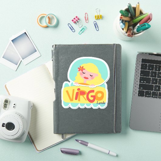 Virgo de Maiden Zodiac Contour Sticker (iPad Cover)