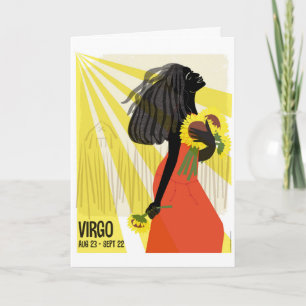 Virgo de Maiden Zodiac Kaart