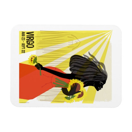 Virgo de Maiden Zodiac Magneet (Horizontaal)