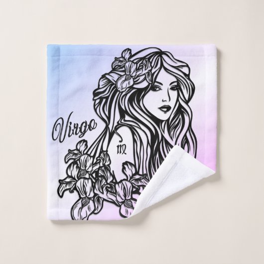 Virgo de Paarse dierentuin Bad Handdoek (Wasdoekje)