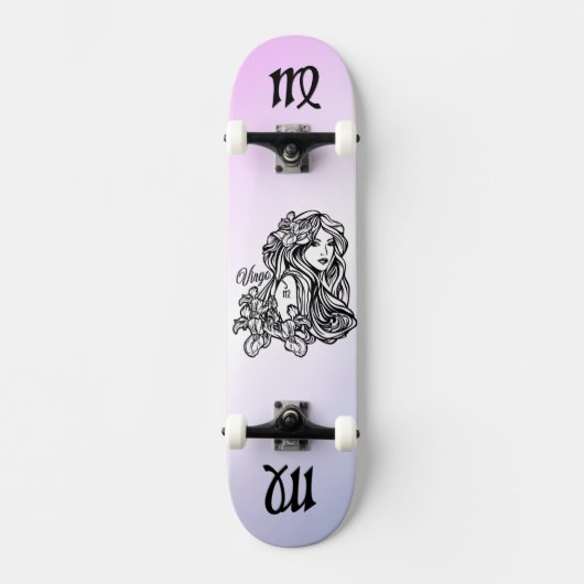 Virgo de Paarse dierentuin Persoonlijk Skateboard (Voorkant)
