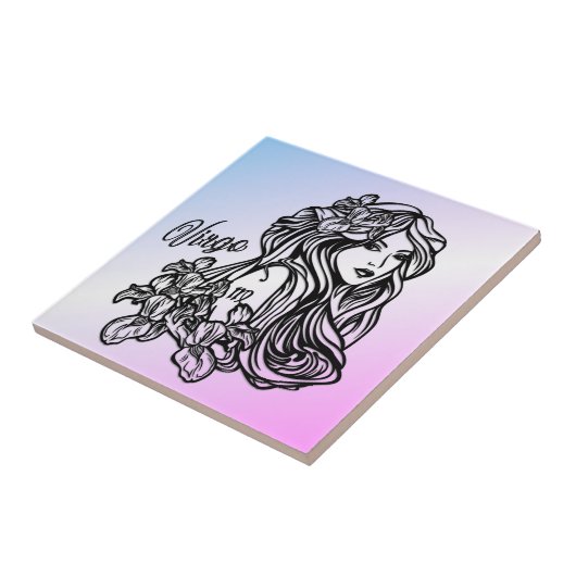 Virgo de Paarse dierentuin Tegeltje (Zijkant)