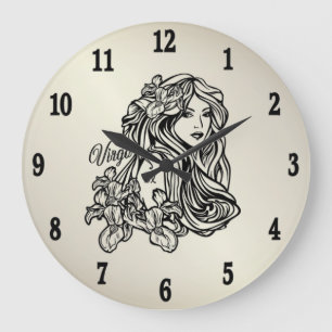 Virgo: de zogenaamde 'Virgin Zodiac Gold Clock' Grote Klok