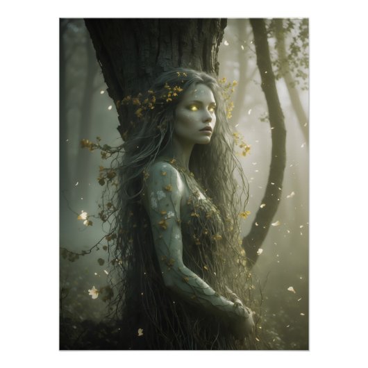 Virgo Dryade – Mythische Bosziel Perfect Poster (Voorkant)