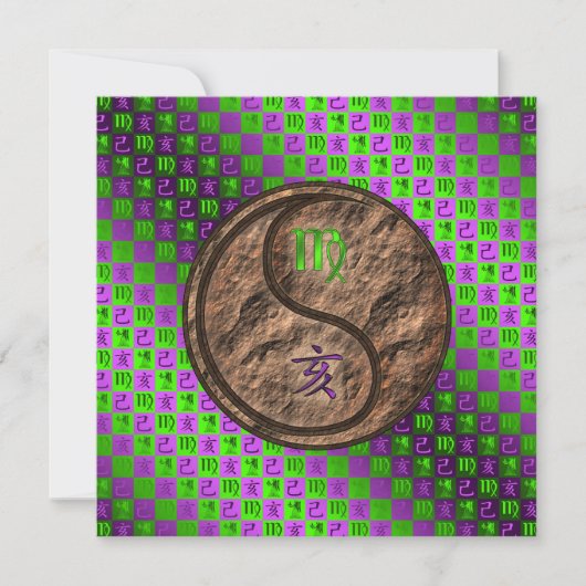 Virgo & Earth Boar Kaart (Voorkant)