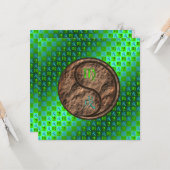 Virgo & Earth Dog Kaart (Voorkant / Achterkant in situ)