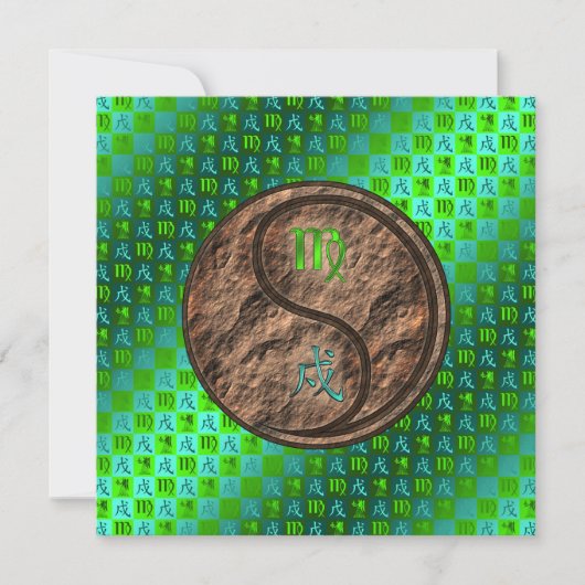 Virgo & Earth Dog Kaart (Voorkant)