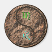 Virgo & Earth Dog Magneet (Voorkant)