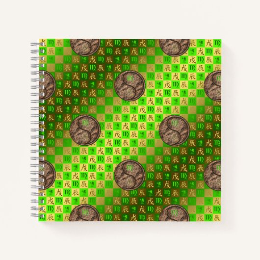 Virgo & Earth Dragon Notitieboek (Voorkant)