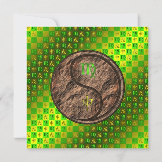 Virgo & Earth Monkey Kaart (Voorkant)