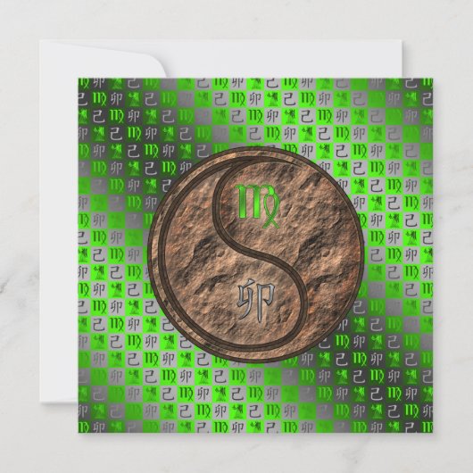 Virgo & Earth Rabbit Kaart (Voorkant)