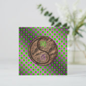 Virgo & Earth Rooster Kaart (Staand voorkant)