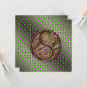 Virgo & Earth Rooster Kaart (Voorkant / Achterkant in situ)