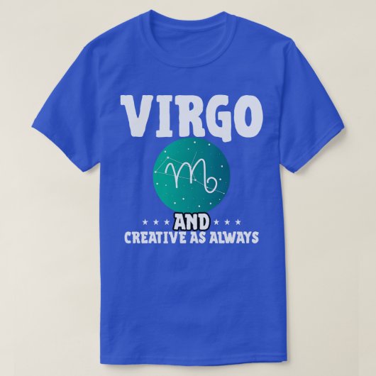Virgo en creatief zoals altijd t-shirt (Design voorkant)
