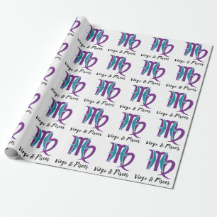 Virgo en Pisces Couples Zodiac Astrology Cadeaupapier