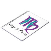 Virgo en Pisces Couples Zodiac Astrology Notitieboek (Linkerzijde)