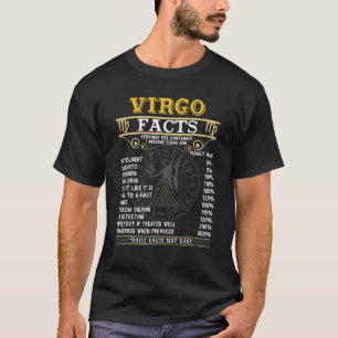Virgo Facts Zodiac Signs Funny Birthday Gifts Mann T-shirt